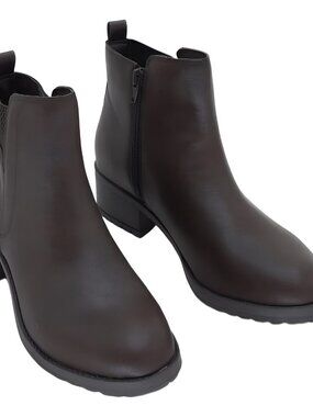 Style Co Graciee Lug Booties Dark Roast Brown Women's Ankle Boots 7.5M